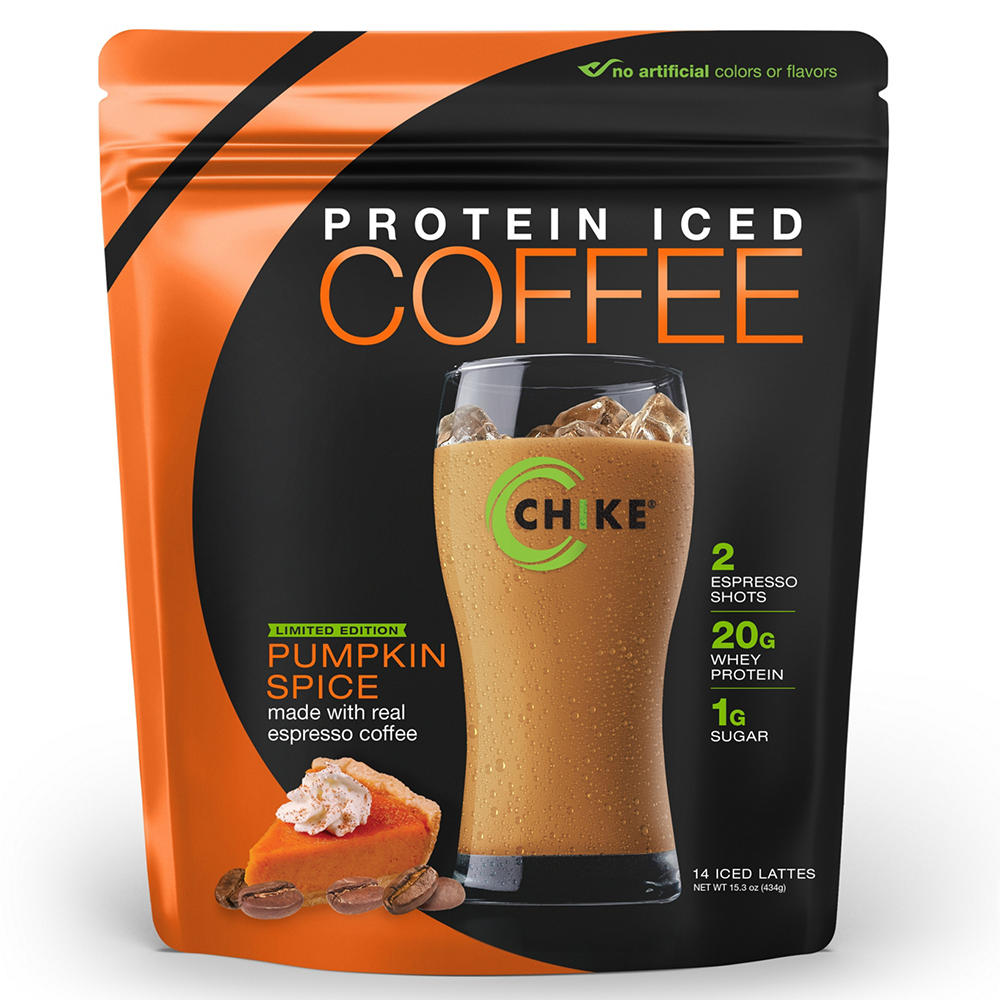 Chike 20g Whey Protein Iced Coffee - Pumpkin Spice, 15.3 oz