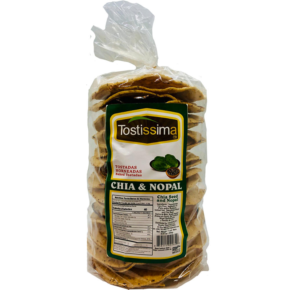 Tostissima Chia And Nopal Tostadas, 8.81 oz
