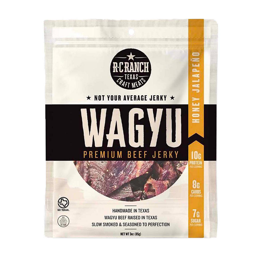 R-C Ranch 10g Protein Wagyu Beef Jerky - Honey Jalapeño, 3 oz