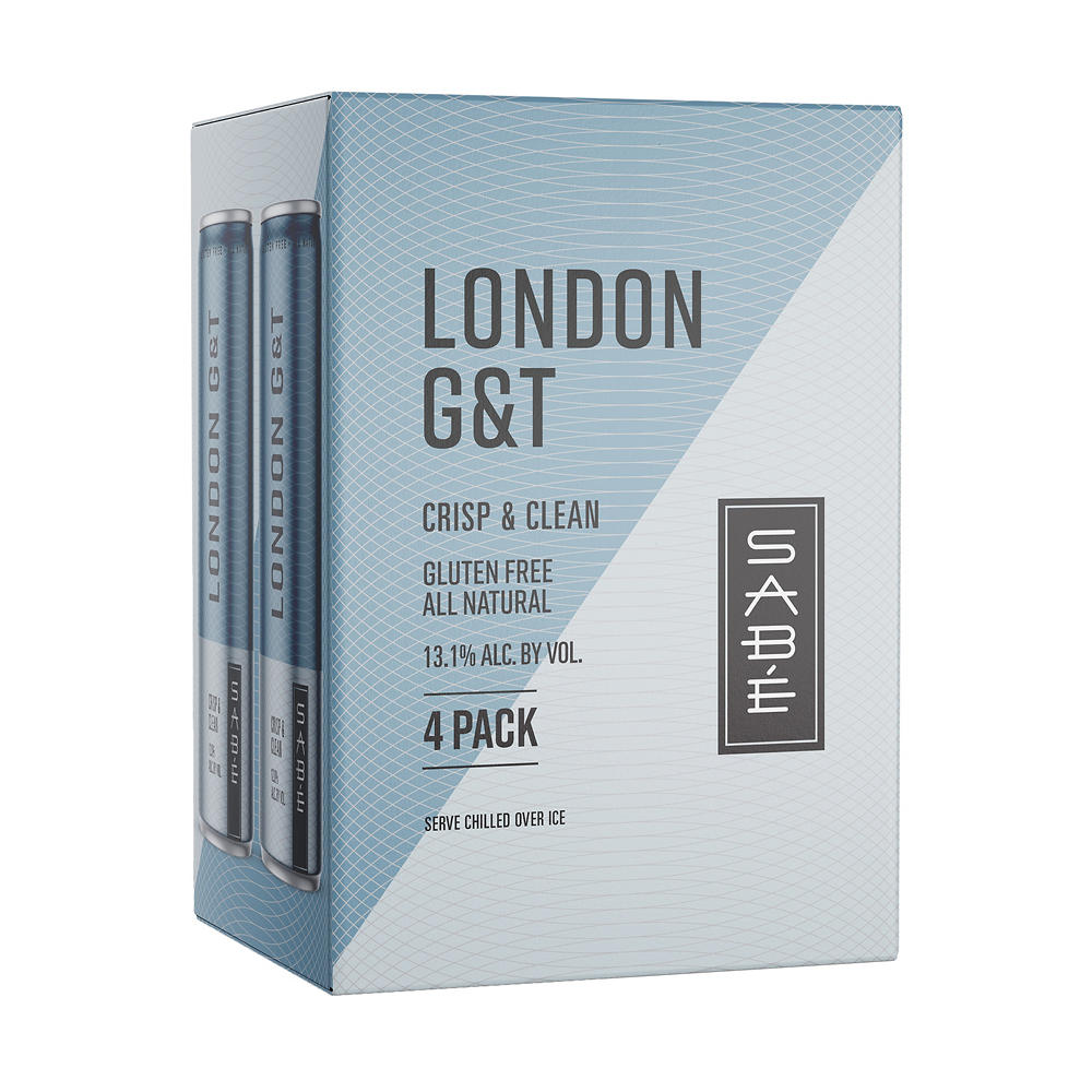 Sabe London G&T 8.45 oz Cans, 4 pk