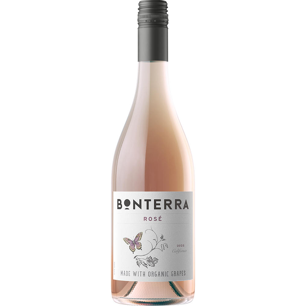 Bonterra Organic California Rose Wine, 750 mL