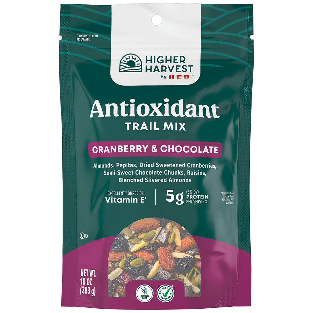 Higher Harvest by H-E-B Antioxidant Trail Mix - Cranberry & Chocolate, 10 oz