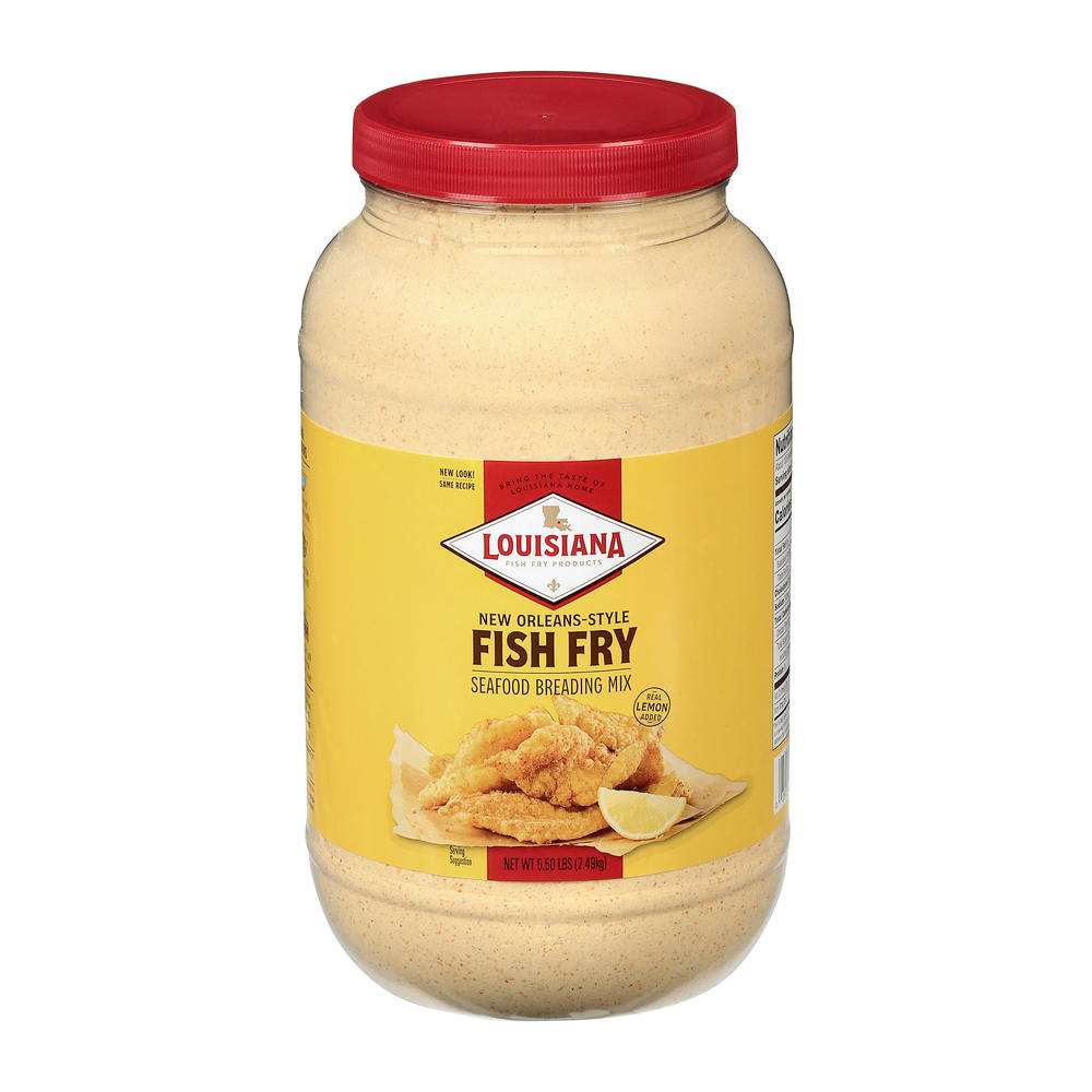 Louisiana Fish Fry Products New Orleans Style Seafood Breading Mix, 5.5 lbs