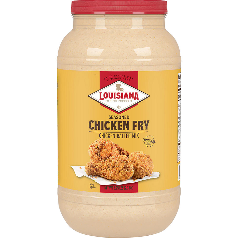Louisiana Fish Fry Products Seasoned Chicken Fry Chicken Batter Mix, 5.25 lbs