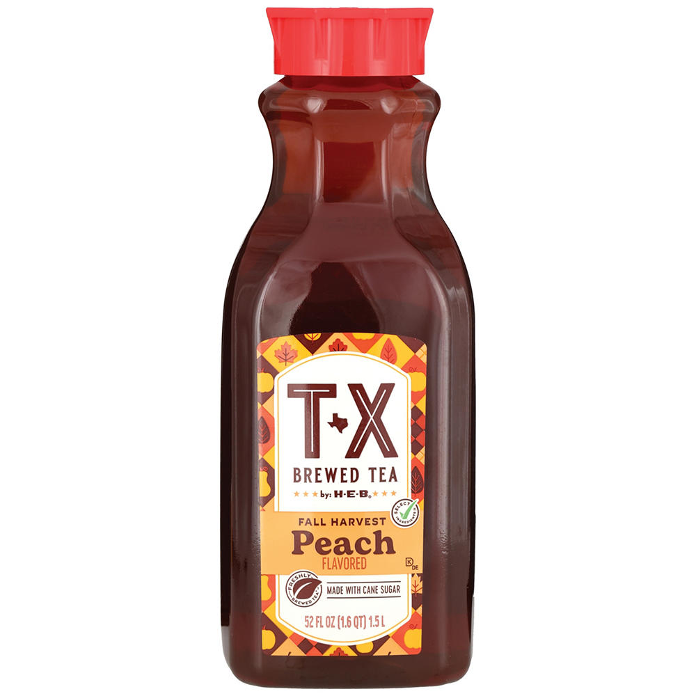 H-E-B Fall Harvest Peach Tea, 52 oz