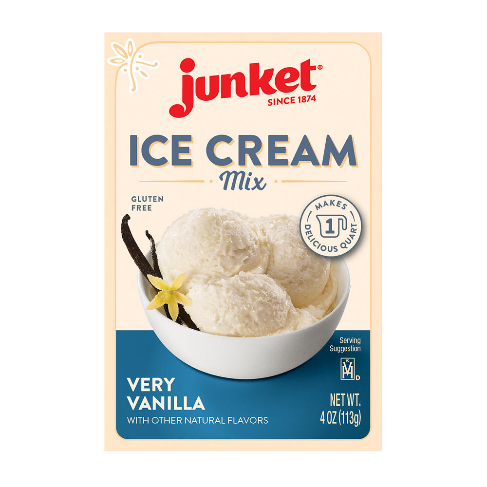 Junket Very Vanilla Ice Cream Mix, 4 oz