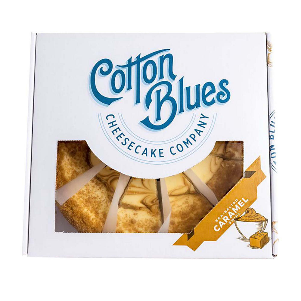 Cotton Blues Cheesecake Company Sea-Salted Caramel Swirl Cheesecake, 76 oz