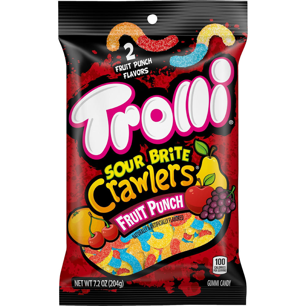 Trolli Fruit Punch Sour Brite Crawlers, 7.2 oz