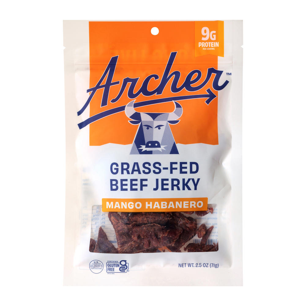 Archer Grass Fed Beef Jerky - Mango Habanero, 2.5 oz
