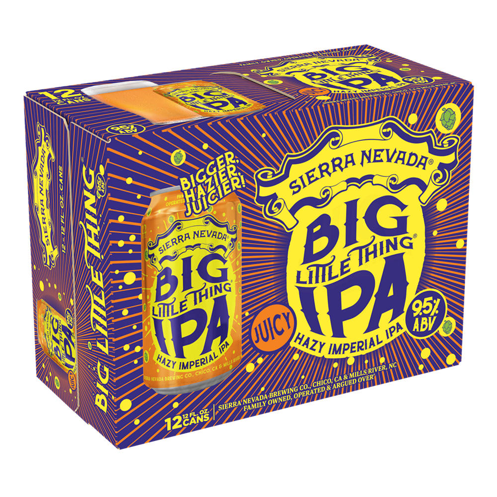 Sierra Nevada Big Little Thing Hazy Imperial IPA Craft Beer 12 pk Cans, 12 oz