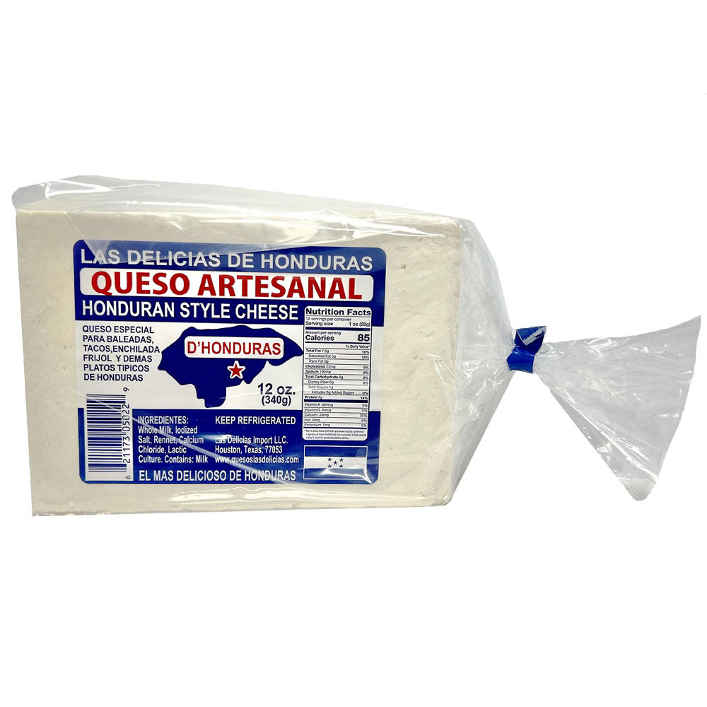 Las Delicias Honduran-Style Queso Artesanal, 12 oz