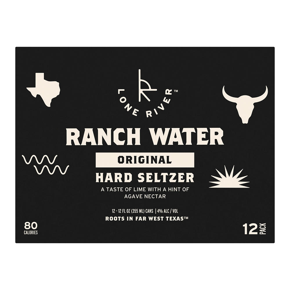 Lone River Ranch Water Seltzer 12 pk Cans, 12 oz