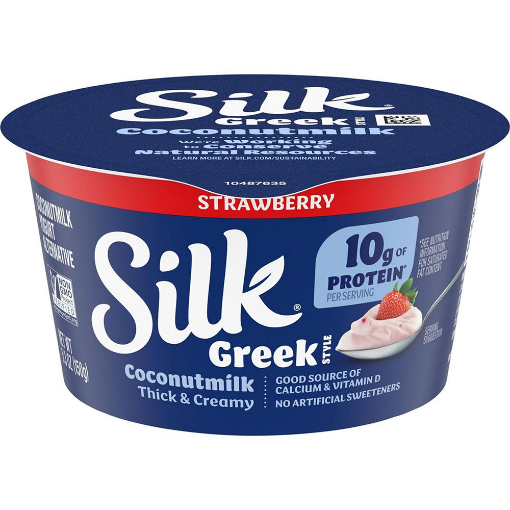 Silk Coconut Milk Greek Style Yogurt Alternative - Strawberry, 5.3 oz