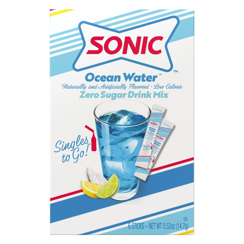 Sonic Singles to Go! Drink Sticks - Ocean Water, 6 ct