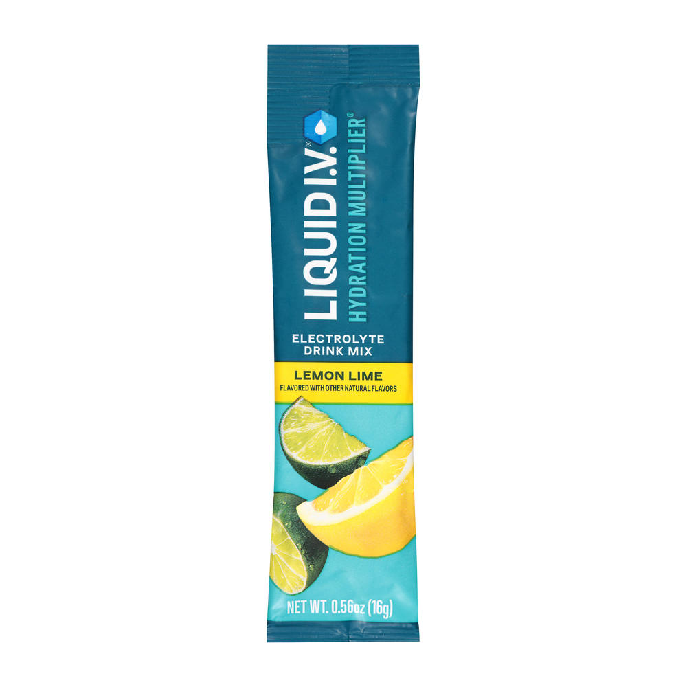 Liquid I.V. Lemon Lime Hydration Multiplier Electrolyte Drink Mix Stick, 1 oz