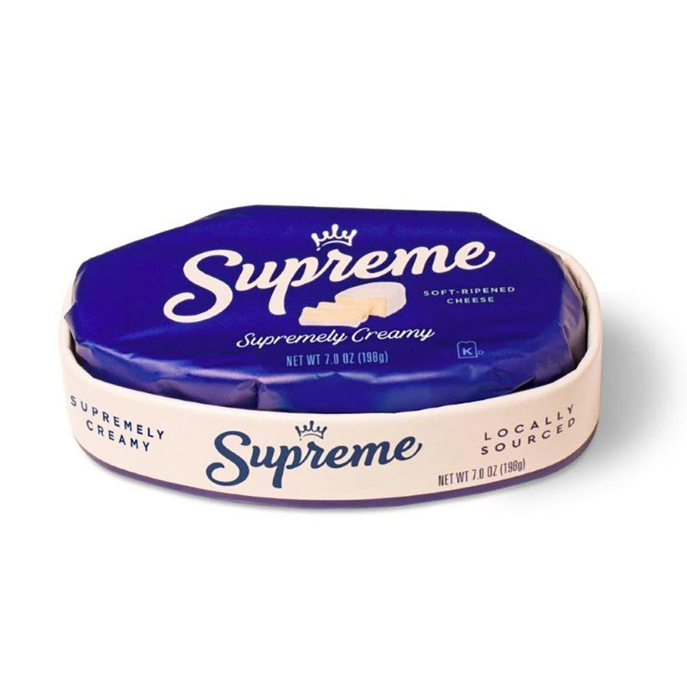 Supreme Oval Brie Cheese, 7 oz