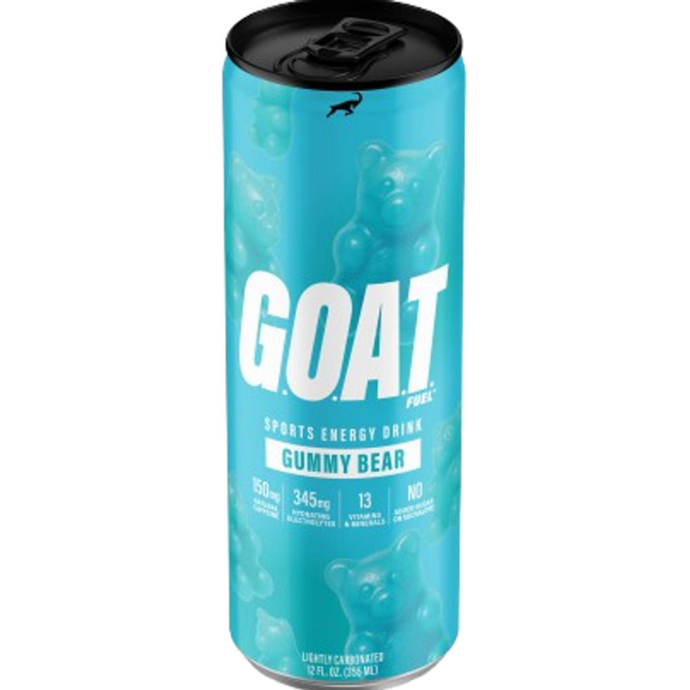 G.O.A.T. Fuel Zero Sugar Energy Drink - Gummy Bear, 12 oz