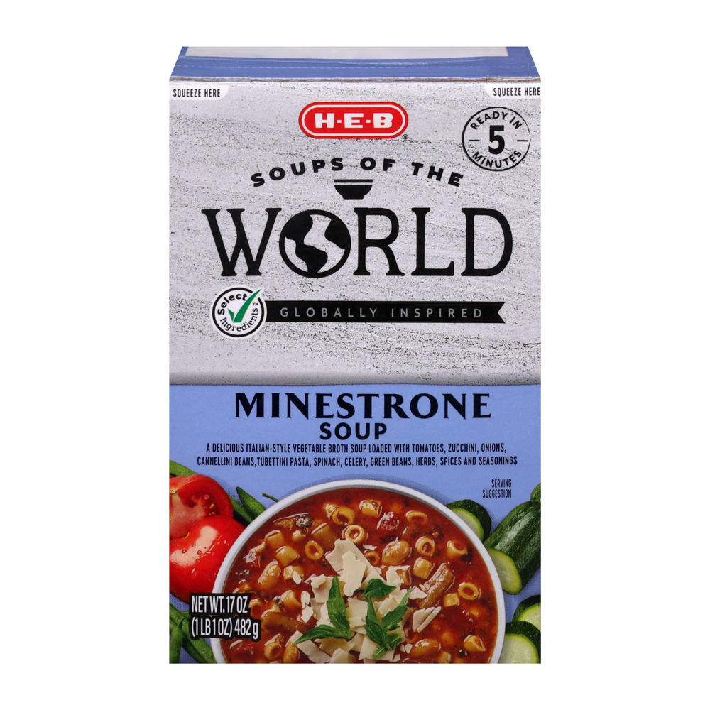 H-E-B Minestrone Soup, 17 oz