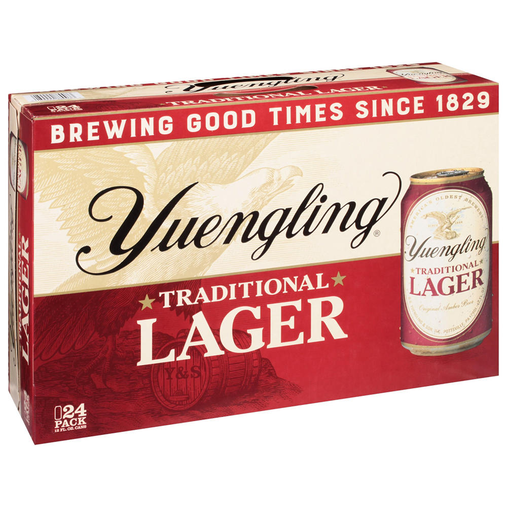 Yuengling Traditional Lager Beer 24 pk Cans, 12 oz