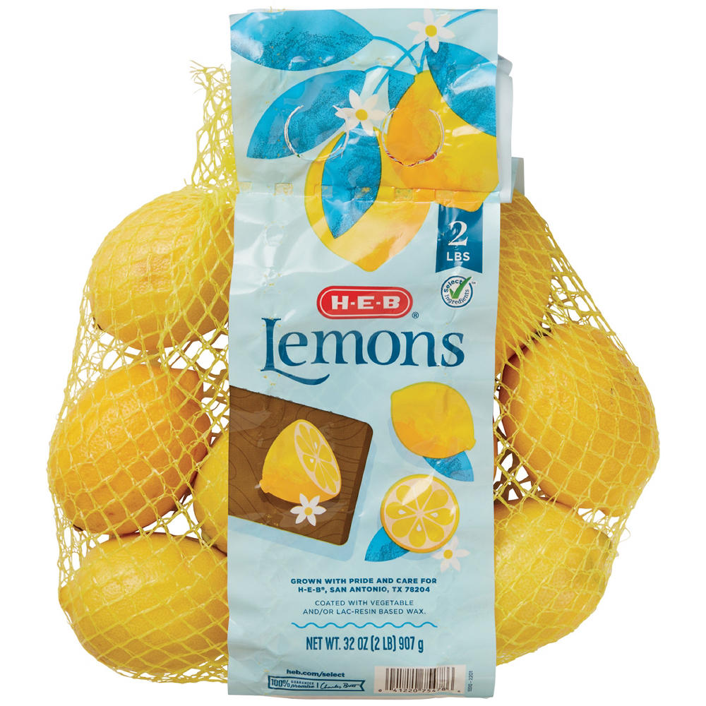 H-E-B Fresh Lemons, 2 lb bag
