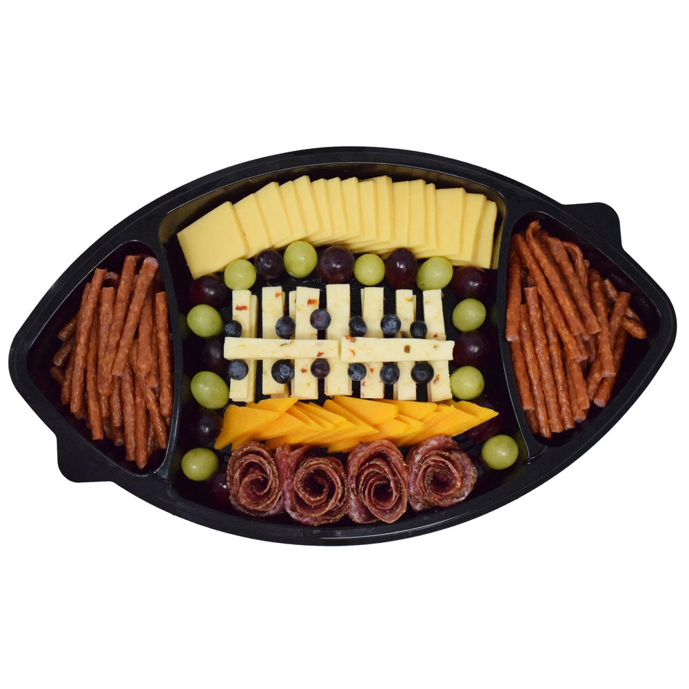 H-E-B Football-Shaped Meat & Cheese Board - Game Day