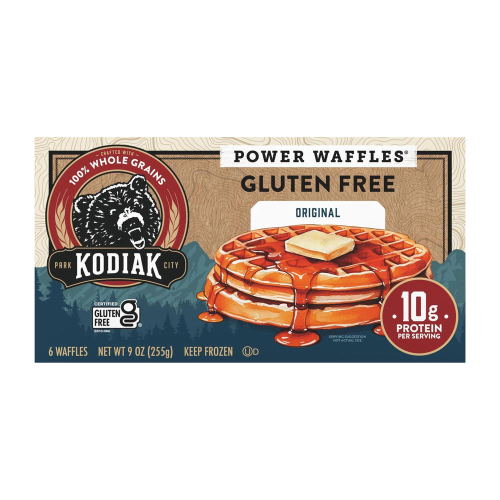 Kodiak Protein Gluten Free Power Waffles - Frontier Oat, 6 ct