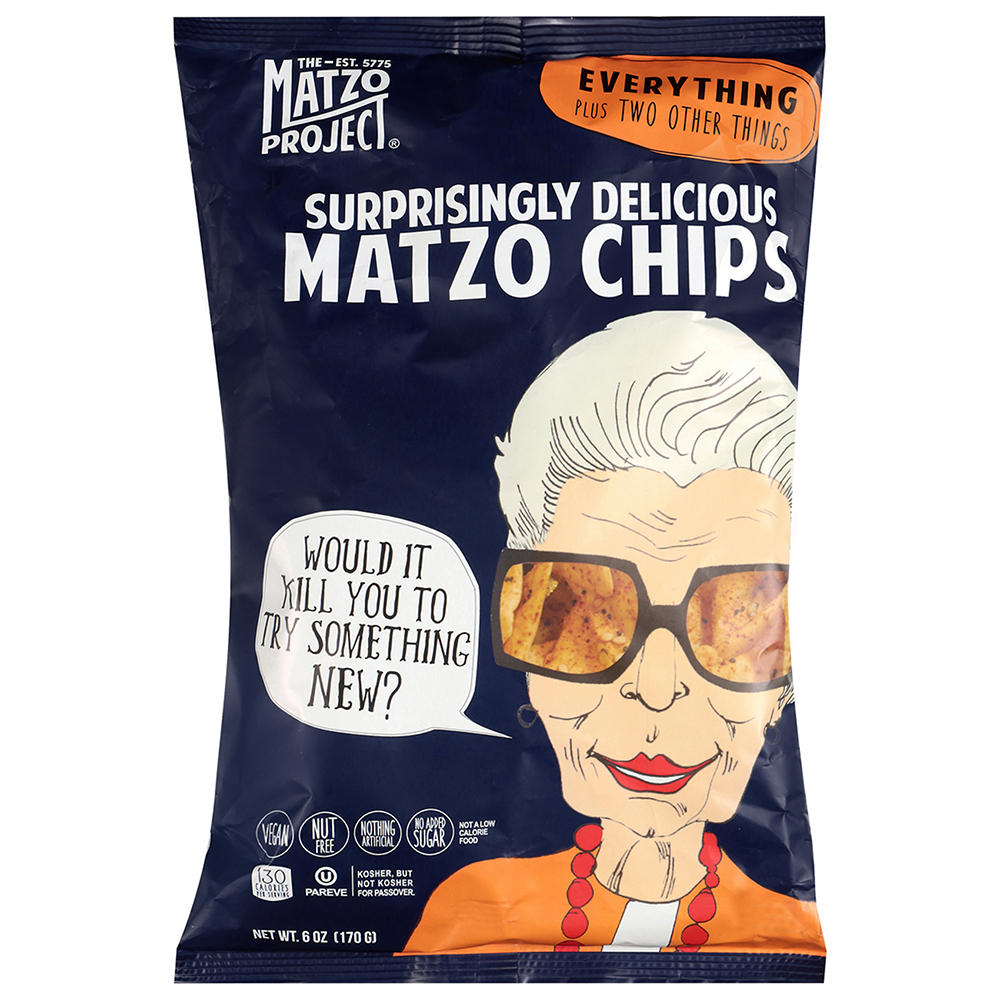 Matzo Project Kosher Everything Matzo Chips, 6 oz