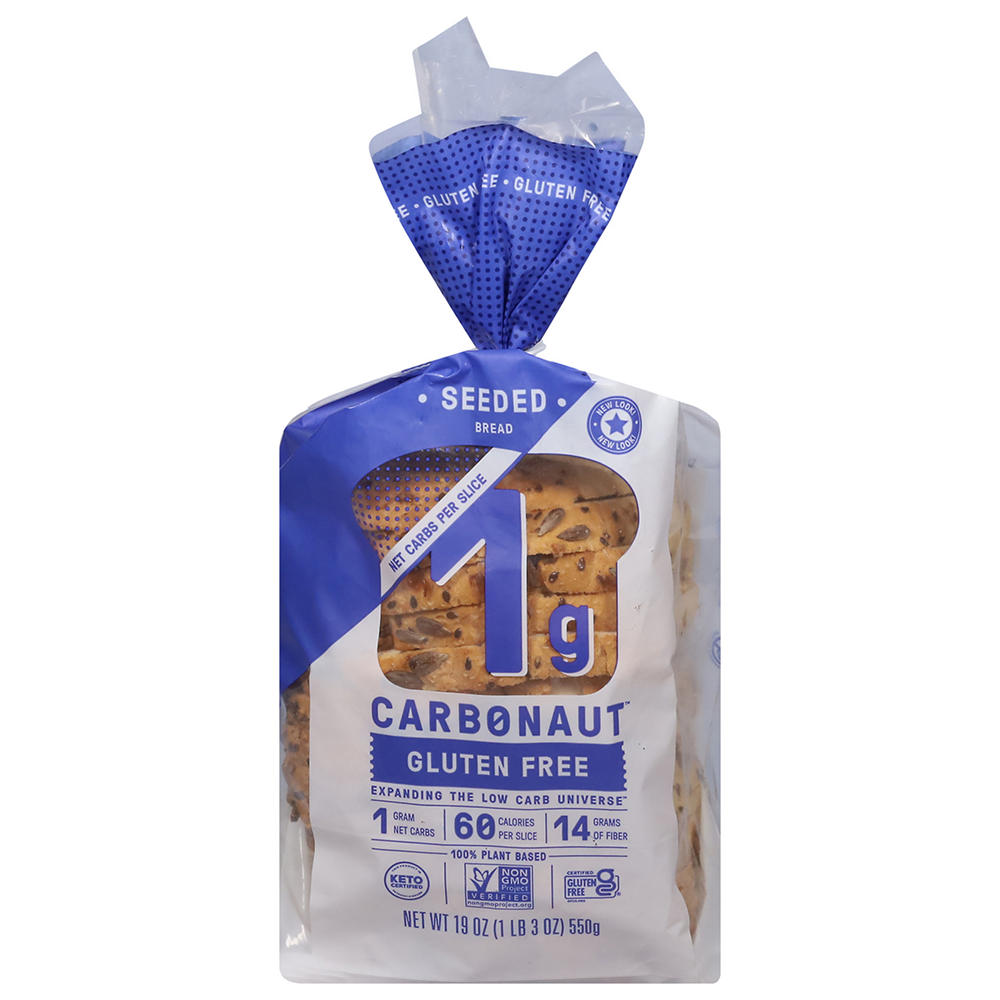 Carbonaut Gluten Free Keto Seeded Bread, 19 oz