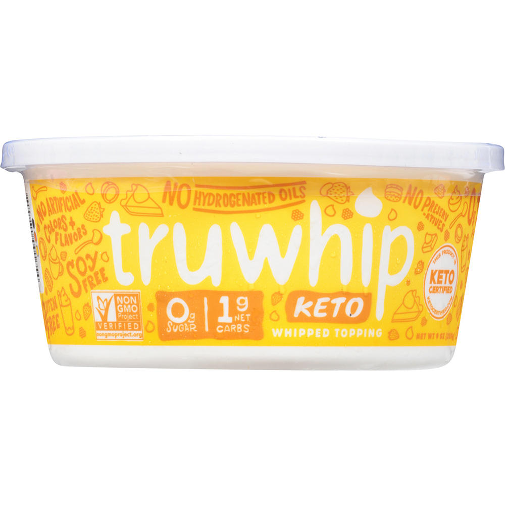 Truwhip Zero Sugar Whipped Topping - Keto, 9 oz