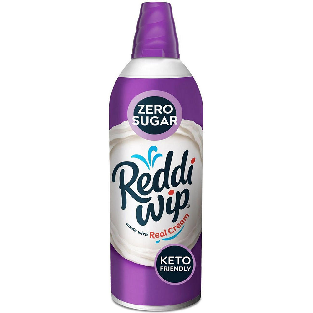 Reddi Wip Zero Sugar Keto Friendly Gluten Free Whipped Topping, 6.5 oz