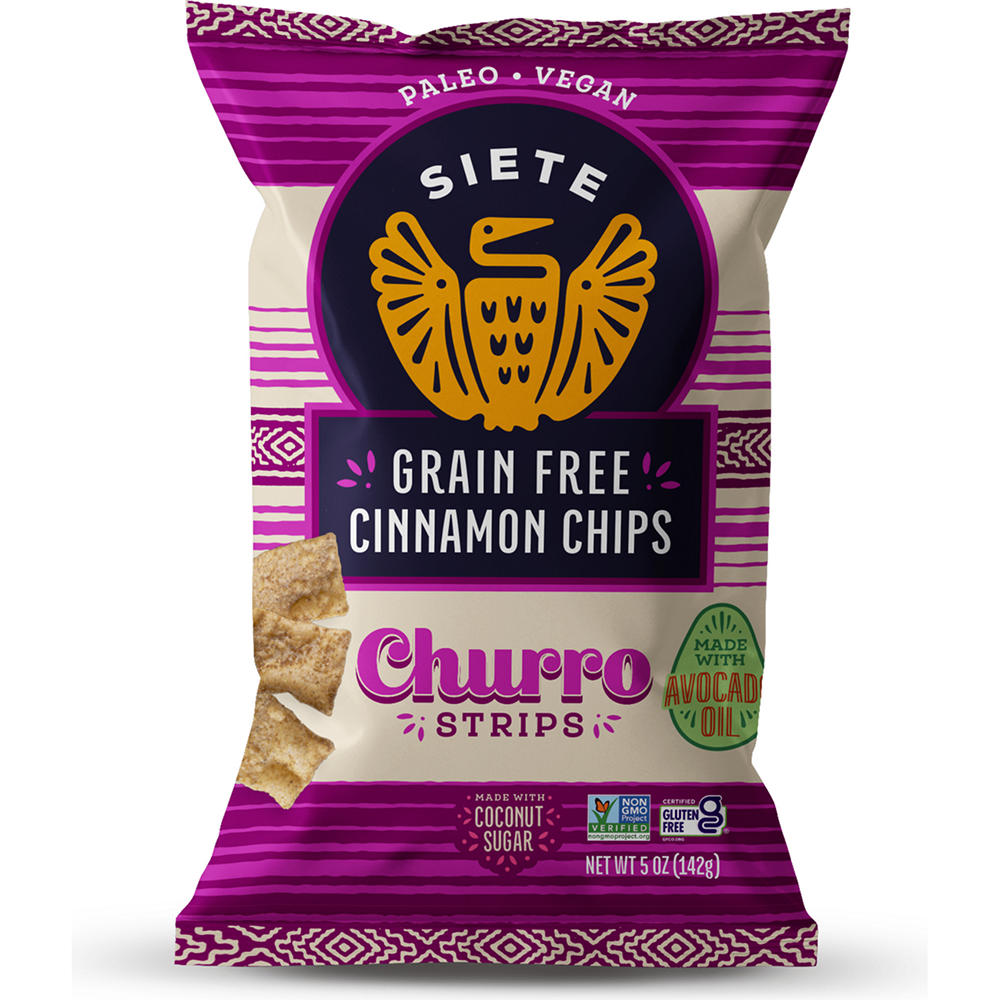 Siete Grain Free Cinnamon Chips Churro Strips, 5 oz