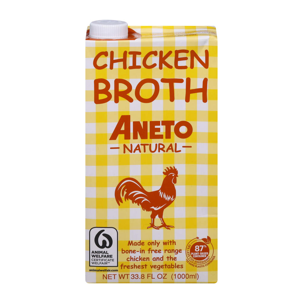 Aneto Chicken Broth, 33.8 oz