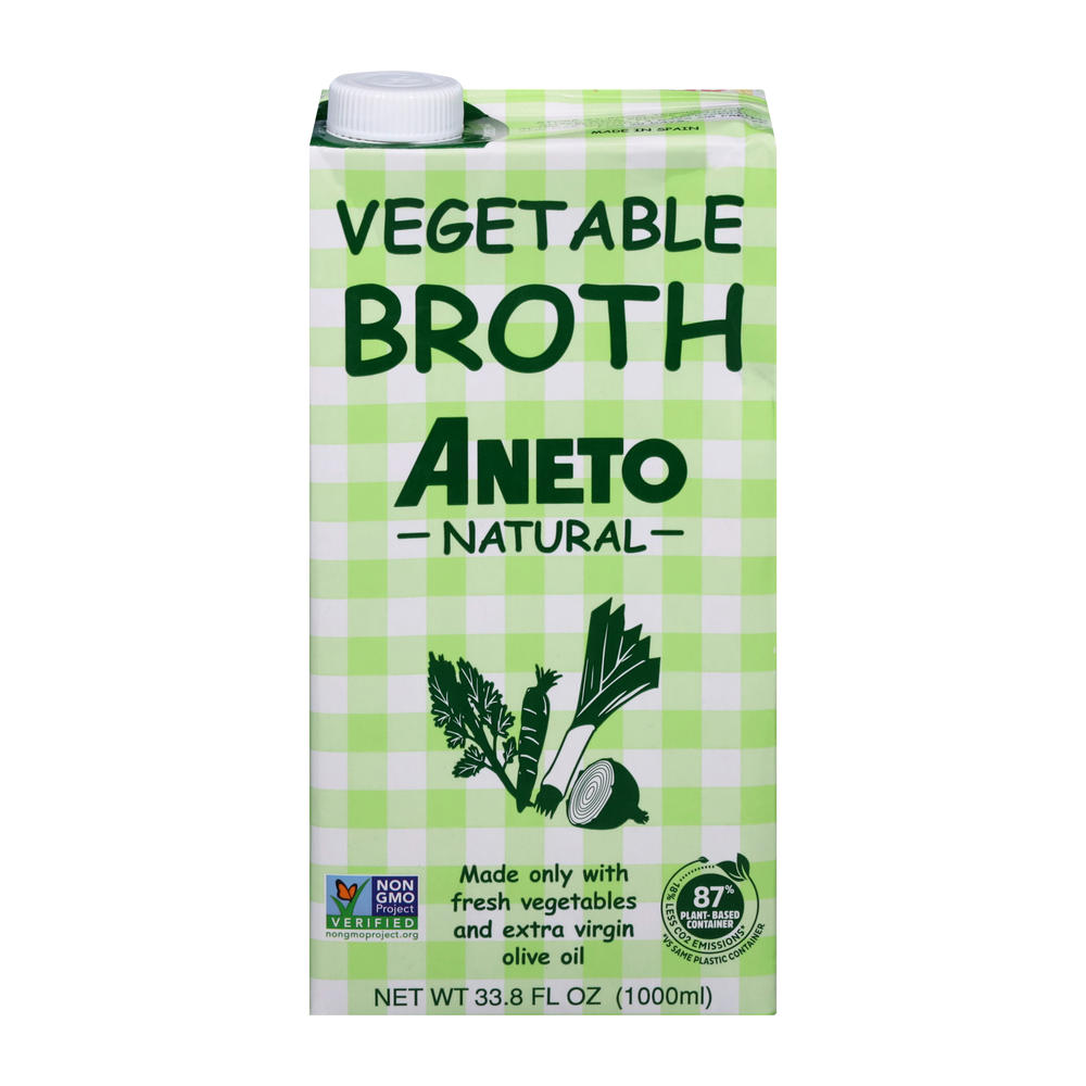 Aneto Vegetable Broth, 33.8 oz