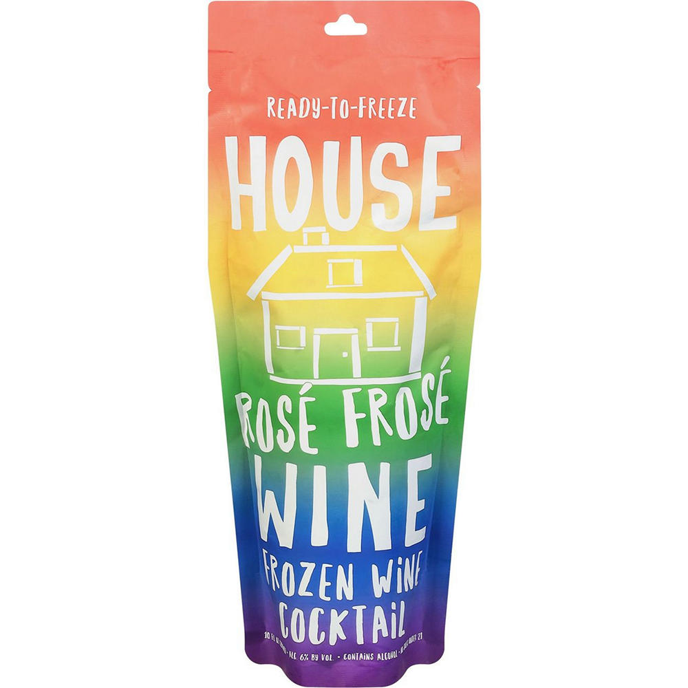 House Wine Rose Frozen Wine Cocktail Pouch , 10 oz