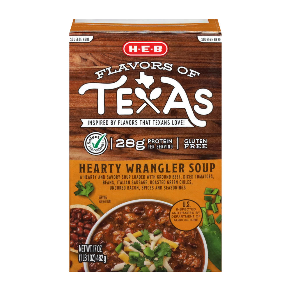 H-E-B Hearty Wrangler Soup, 17 oz
