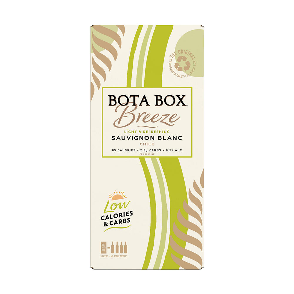 Bota Box Breeze Sauvignon Blanc Chile Box White Wine, 3 L