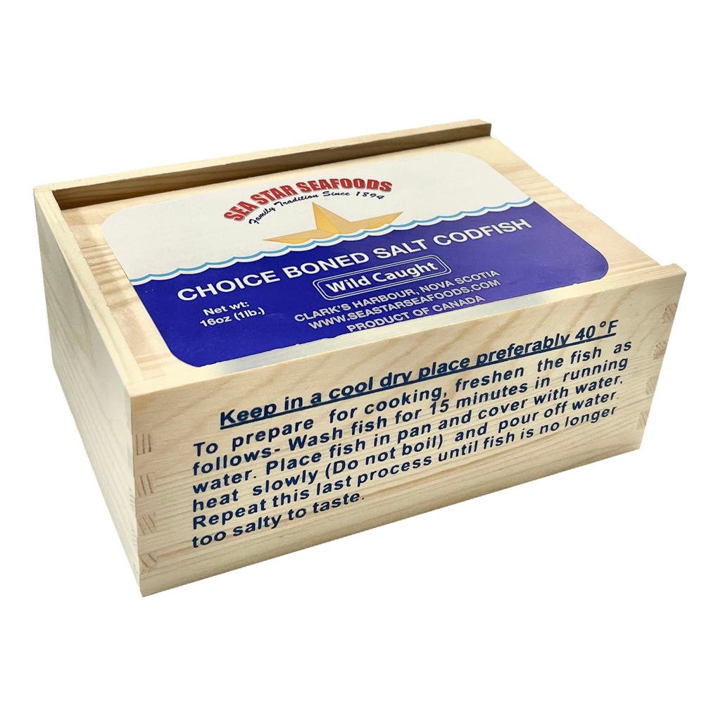 Wild Caught Salted Cod Box, 16 oz