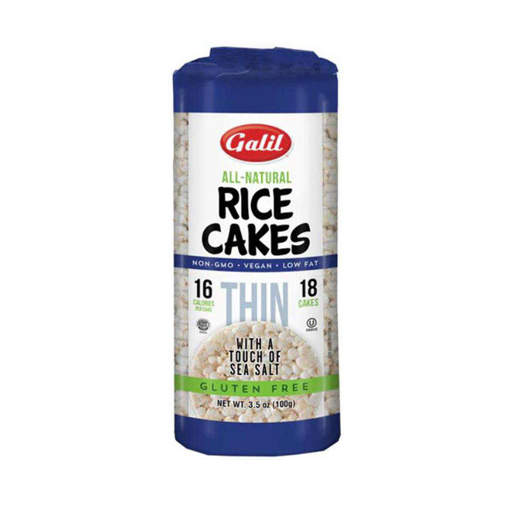 Galil Kosher Thin Rice Cakes - Sea Salt, 18 ct