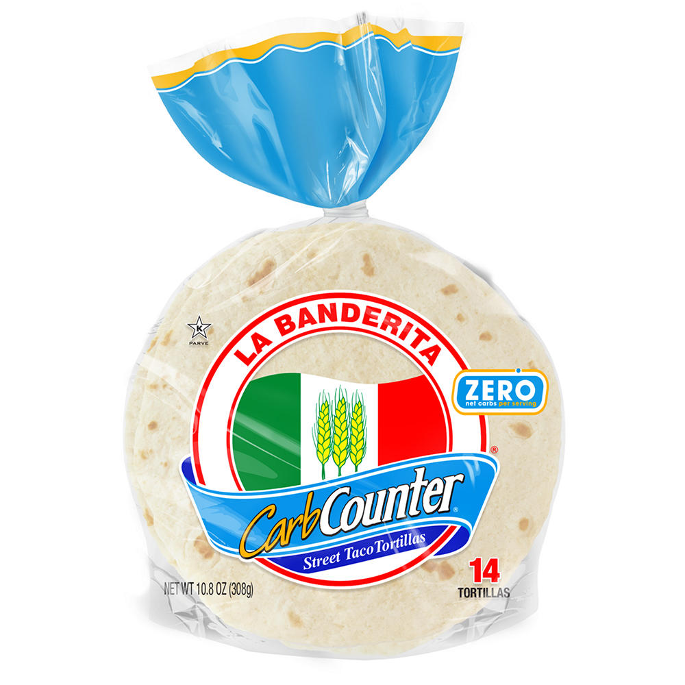 La Banderita Carb Counter Street Taco Flour Tortillas, 14 ct