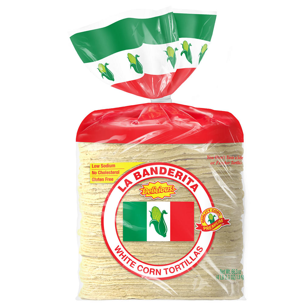 La Banderita White Corn Tortillas, 80 ct