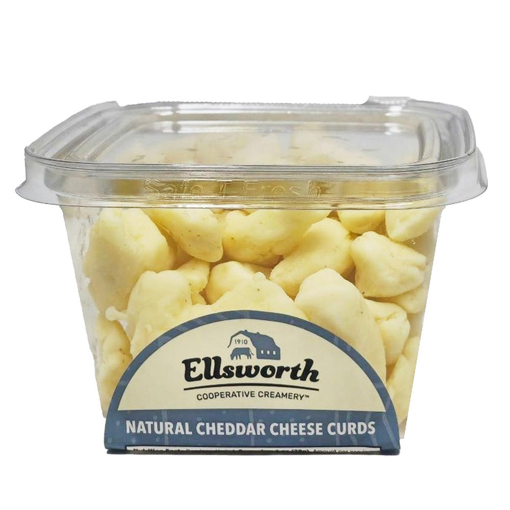 Ellsworth Natural White Cheddar Cheese Curds, Avg. 0.55 lb