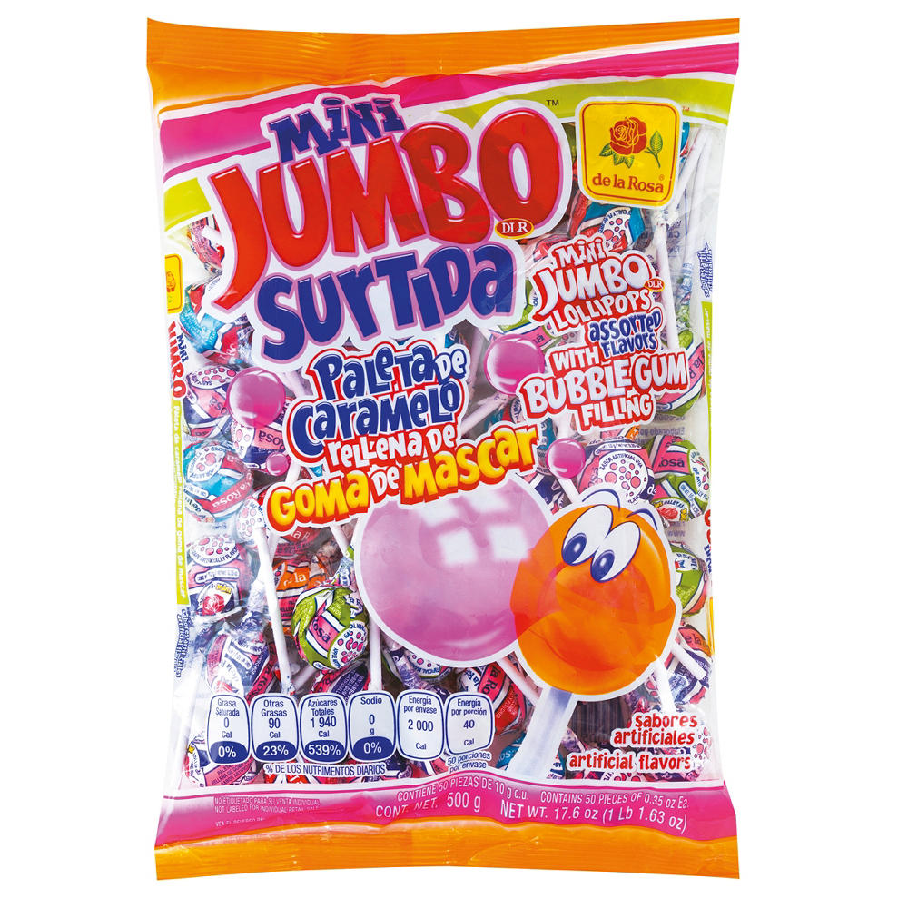 De La Rosa Mini Jumbo Lollipops, 17.6 oz