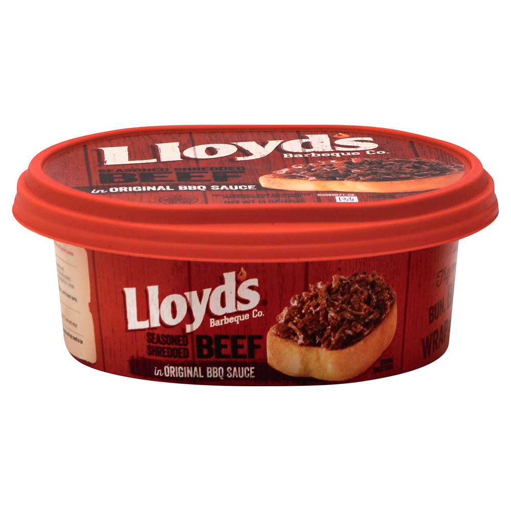 Lloyd's Seasoned Shredded Beef In Original BBQ Sauce, 15 oz