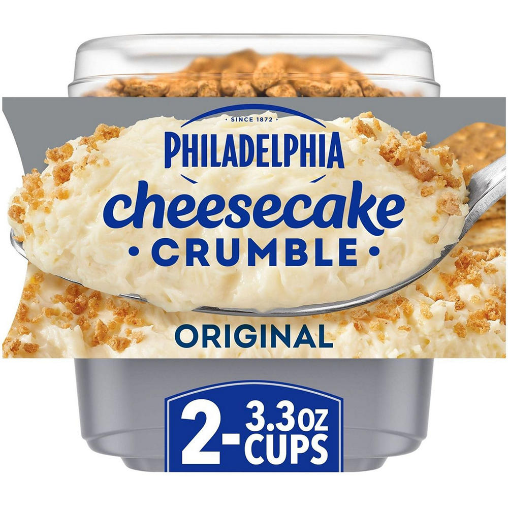 Philadelphia Original Cheesecake Crumbles, Pack, 3.25 Oz Cups, 2 ct