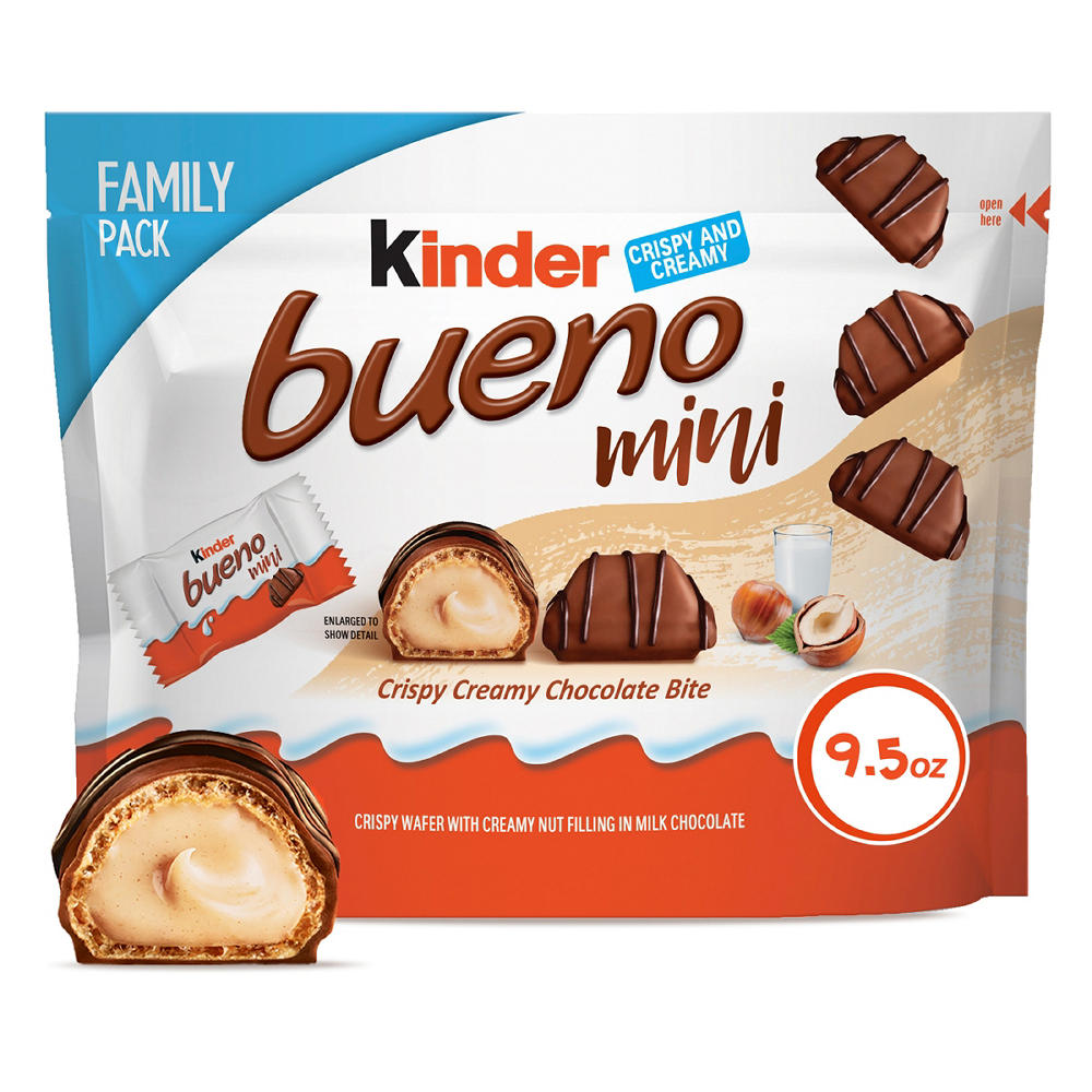 Kinder Bueno Mini Crispy Creamy Chocolate Bites - Family Pack, 9.5 oz