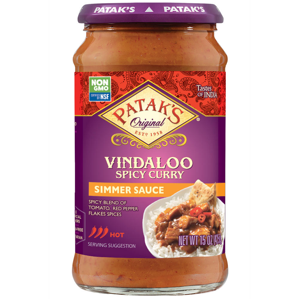 Patak's Spicy Vindaloo Curry Simmer Sauce, 15 oz