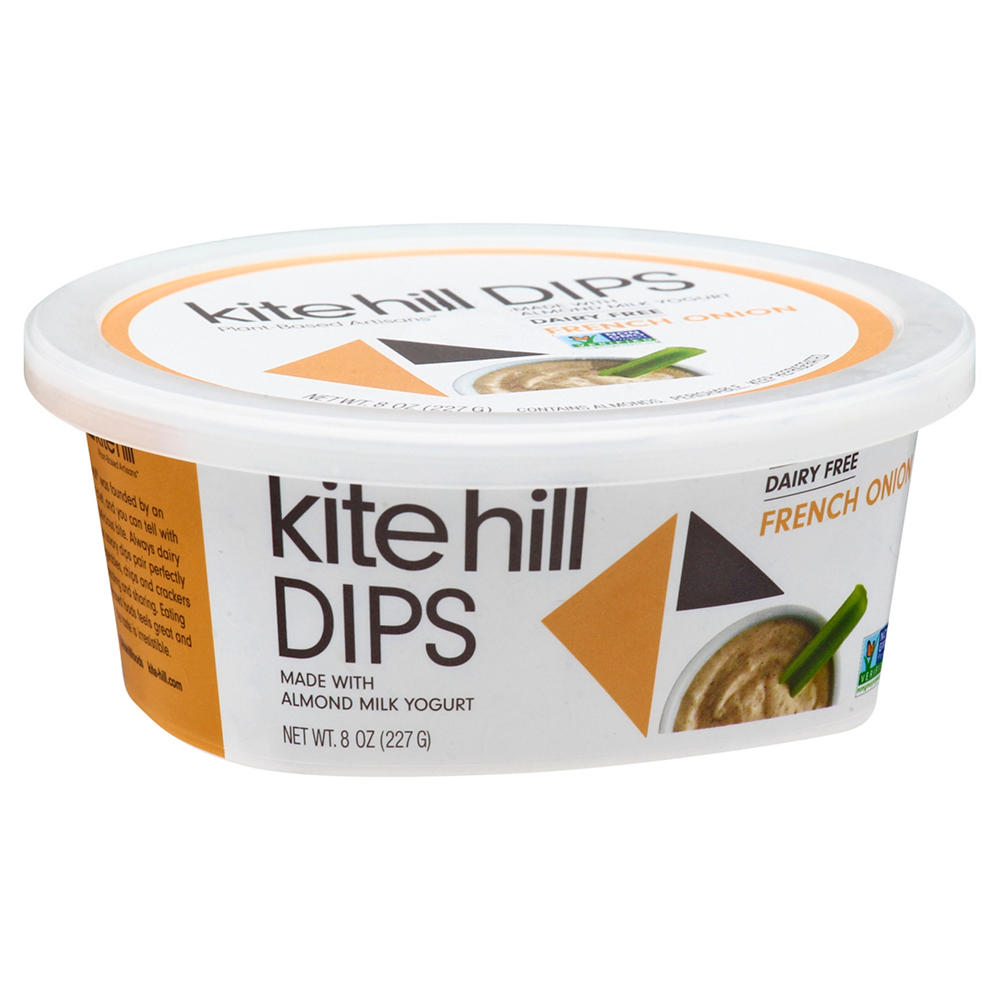 Kite Hill Dairy Free Almond Milk Yogurt French Onion Dip, 8 oz
