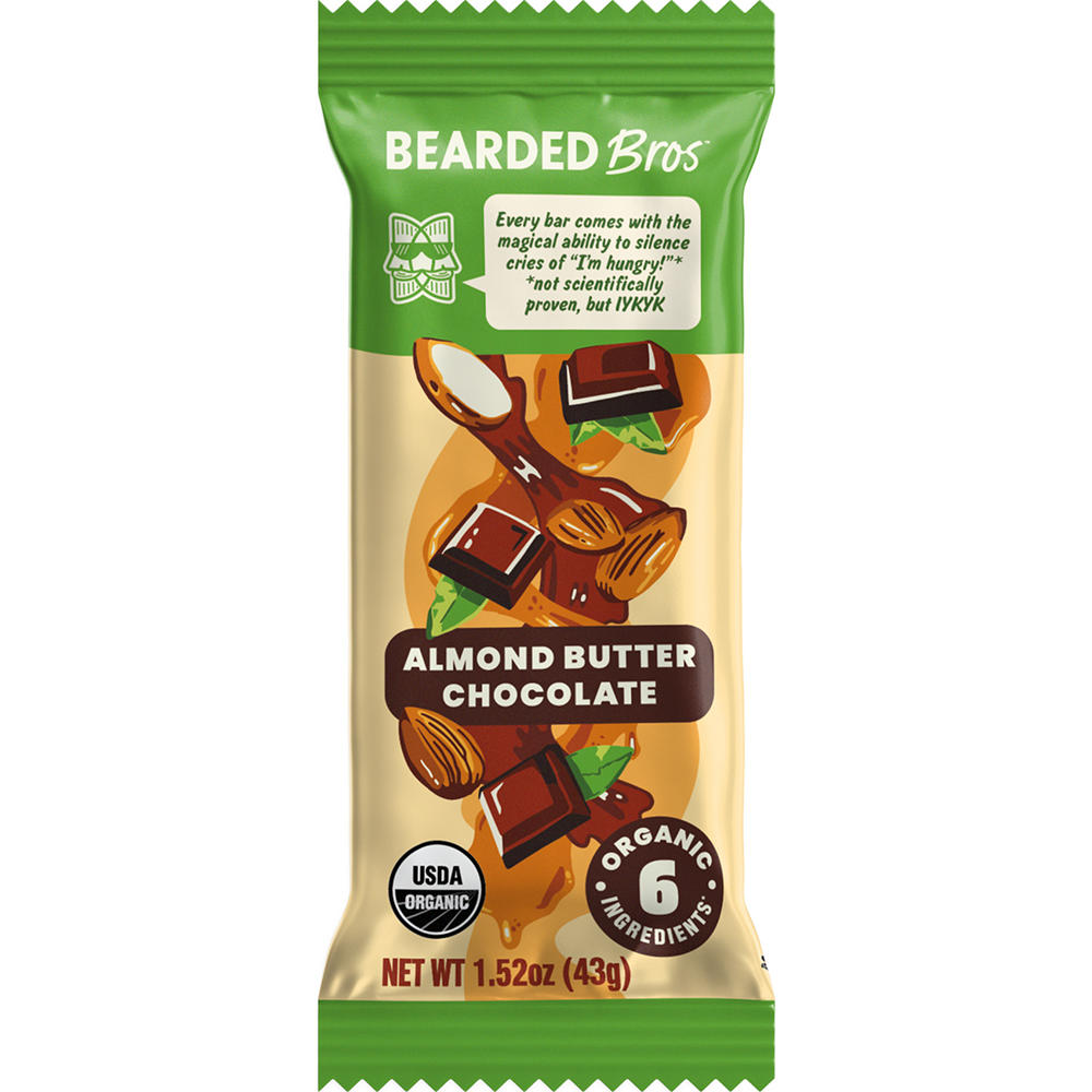 Bearded Brothers Almond Butter Chocolate Food Bar, 1.52 oz