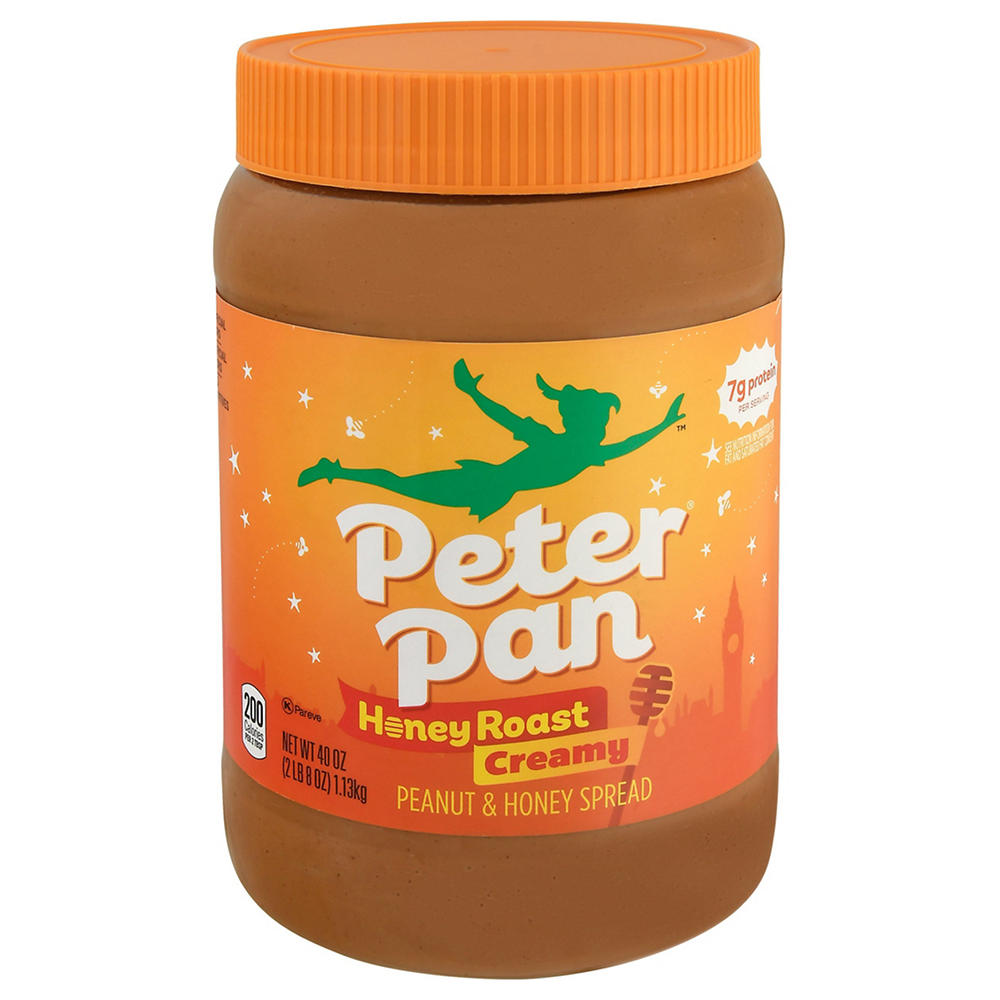 Peter Pan Honey Roasted Creamy Peanut & Honey Spread, 40 oz