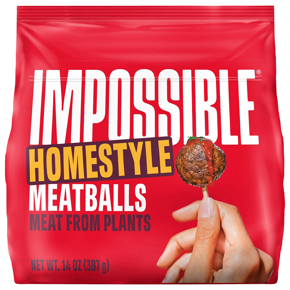 Impossible Fully Cooked Meatballs Meat from Plants - Homestyle, 14 oz